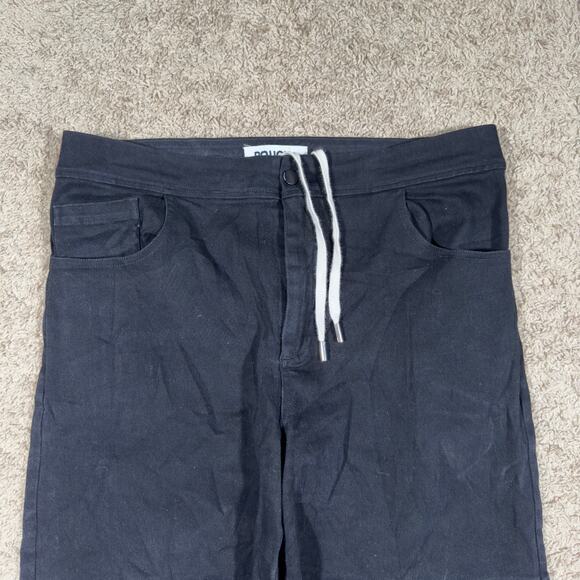 Roucha Women's Size CC (10-14) Black New Pal Denim Cinch Waist Crop Pants - Picture 2 of 11